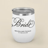 Huwelijksbruid Typografie Script Custom Tumbler