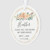 Huwelijksbruidsmeisje Kerstcadeau | Bruidsmeisje Ornament (voorkant)