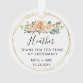 Huwelijksbruidsmeisje Kerstcadeau | Bruidsmeisje Ornament (voorkant)