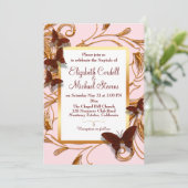  huwelijksbruin goud kaart (Staand voorkant)