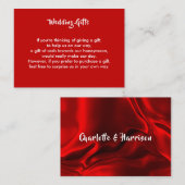 Huwelijkscadeau Aanvraag Honeymoon Geld Gepersonal Informatiekaartje (Voorkant / Achterkant)