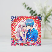 Huwelijkscadeau bedankbriefjes kaart (Staand voorkant)