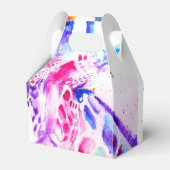 Huwelijkscadeau-doos met giraffe, dierentuin dier bedankdoosjes (Achterkant)