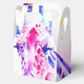 Huwelijkscadeau-doos met giraffe, dierentuin dier bedankdoosjes (Geopend)