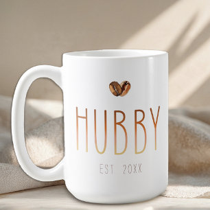 Huwelijkscadeau 'Hubby Est' koffiemok Love Is Brew