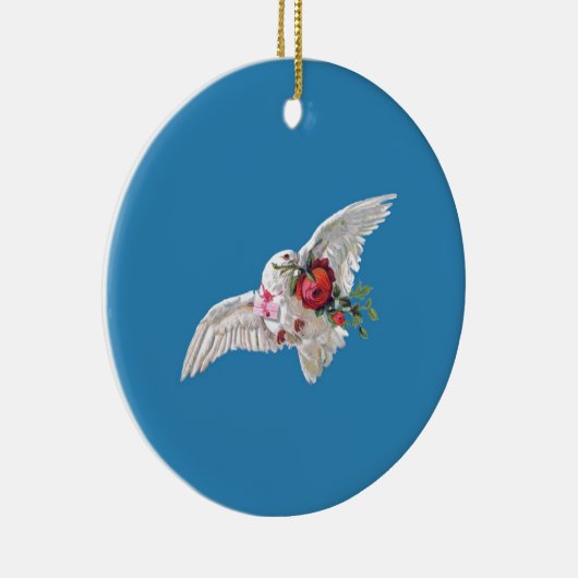 Huwelijkscadeau-ideeën - gepersonaliseerde Duiven  Keramisch Ornament (Rechts)