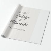 Huwelijkscadeau Inpakpapier (Uitgerold)