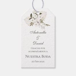 Huwelijkscadeau label in het Spaans Cadeaulabel