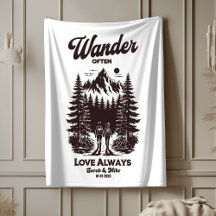 Huwelijkscadeau met eigen naam en datum, gepersona