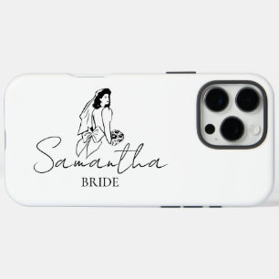 Huwelijkscadeau met naam bruid iPhone 16 pro max hoesje