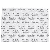 Huwelijkscadeau Mr en Mrs gepersonaliseerde naamco Groot Cadeauzakje (Achterkant)