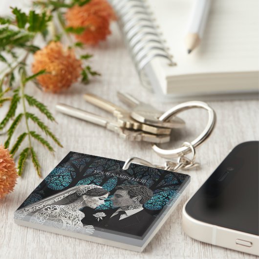 Huwelijkscadeau Sleutelhanger (Voorkant Rechts)