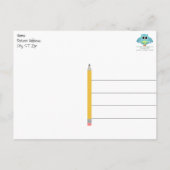 Huwelijkscadeau-uitnodiging Dankkaart voor Onderwi Briefkaart (Achterkant)