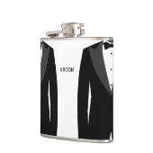 Huwelijkscadeau voor bruidegom - gepersonaliseerde heupfles (Links)