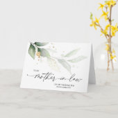 Huwelijkscadeau voor mijn schoonmoeder van de brui kaart (Gele Bloem)