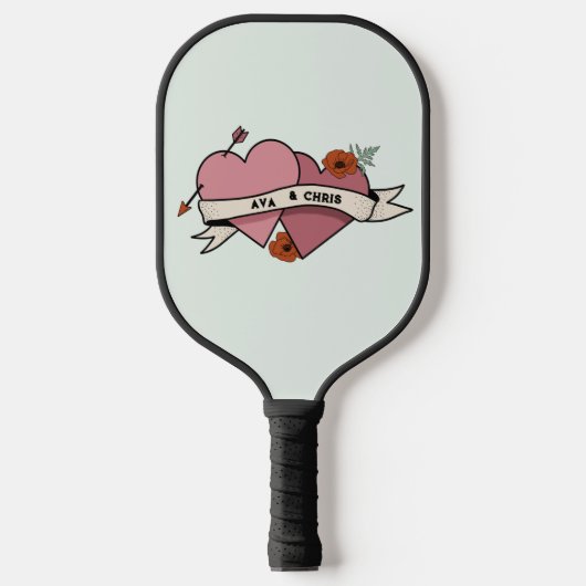 Huwelijkscadeau voor Pickleball koppel Paddle (Voorkant)