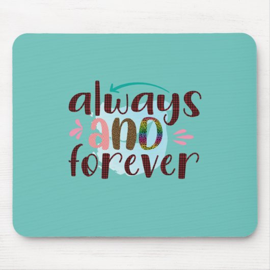 Huwelijkscadeaus | Altijd en altijd Muismat (Voorkant)