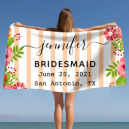 Huwelijkscadeaus Bachelorette Party Gift, bruiloft Strandlaken