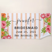 Huwelijkscadeaus Bachelorette Party Gift, bruiloft Strandlaken (Voorkant)