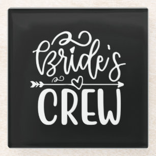 Huwelijkscadeaus Bruids Crew Glazen Onderzetter