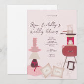 Huwelijkscadeaus doucheuitnodiging kaart (Voorkant / Achterkant)