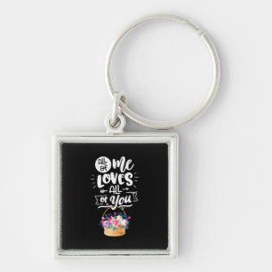 Huwelijkscadeaus   Ik hou van jullie allemaal Sleutelhanger