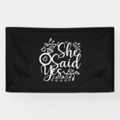 Huwelijkscadeaus | Ja Spandoek (Horizontaal)