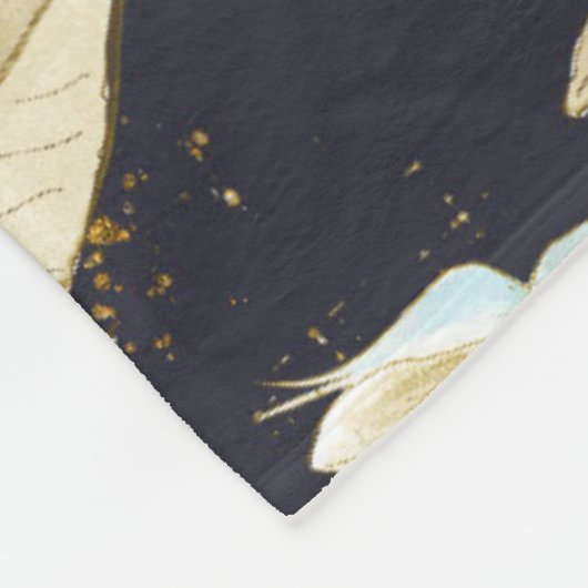 Huwelijkscadeaus met monogram voor pasgehuwden Bla Fleece Deken (Hoek)