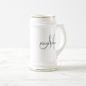 Huwelijkscadeaus Mok Monogrammen (Voorkant rechts)