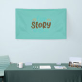 Huwelijkscadeaus | Ons verhaal Spandoek (Beurs)