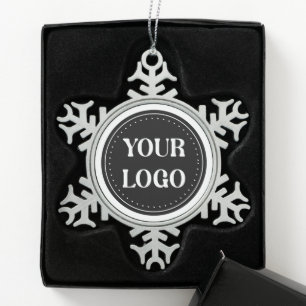 Huwelijkscadeaus op maat, Elegant, Jubileum Cadeau Tin Sneeuwvlok Ornament
