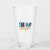 Huwelijkscadeaus | Shine Bright Glas (Voorkant)