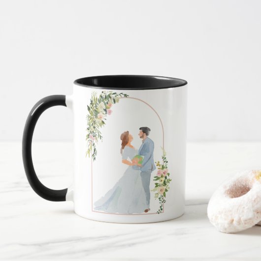 Huwelijkscadeaus voor persoonlijk gebruik mok (Met donut)