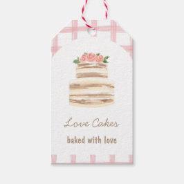 Huwelijkscake Bedrijf met Eigen Naam Cadeaulabel