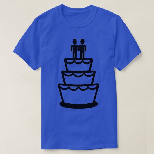 Huwelijkscake voor homo's t-shirt (Design voorkant)