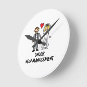 Huwelijkscartoon - Onder Nieuwe Leiding Ronde Klok (Hoek)