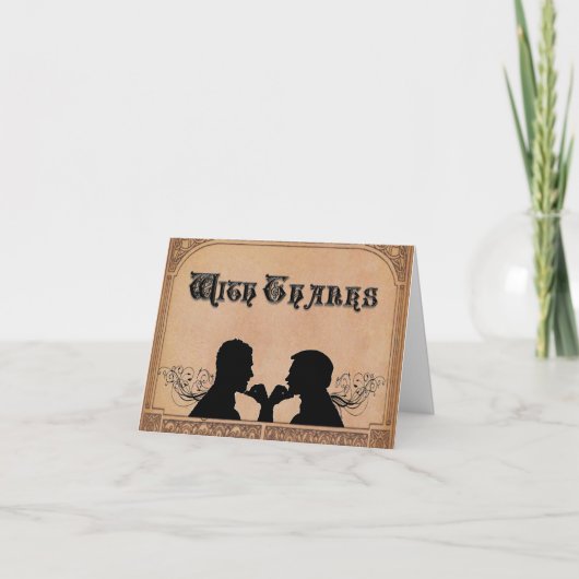 Huwelijksceremonie Aangepaste Dankkaartjes Bedankkaart (Voorkant)