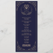 Huwelijksceremonie Bruiloft Kaarten Tarot Programm (Achterkant)