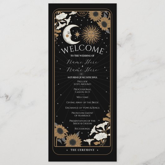 Huwelijksceremonie Bruiloft Kaarten Tarot Welkom M (Voorkant)