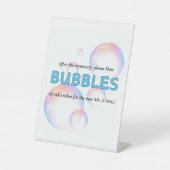 Huwelijksceremonie Bubble Verstuur teken Reclamebord Met Voetstuk (Voorkant)