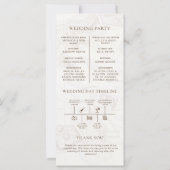 Huwelijksceremonie Cruise Bestemming Bruiloft (Achterkant)