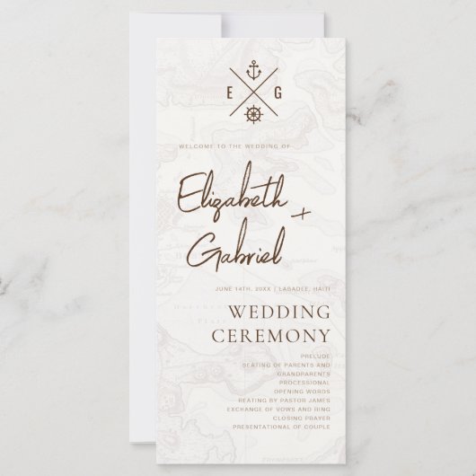 Huwelijksceremonie Cruise Bestemming Bruiloft (Voorkant)