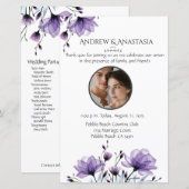 Huwelijksceremonie Dag van het Programma Foto & Bl (Voorkant / Achterkant)