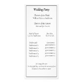 Huwelijksceremonie Kaart (Achterkant)