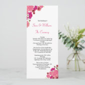 Huwelijksceremonie Programma Sjabloon (Staand voorkant)