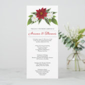Huwelijksceremonie Programmasjabloon Kaart (Staand voorkant)