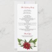 Huwelijksceremonie Programmasjabloon Kaart (Achterkant)