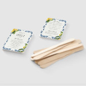 Huwelijksceremonieprogramma Positano Italië met ci Handwaaier (Niet-gemonteerd)