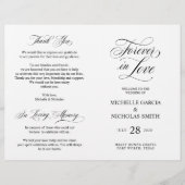 Huwelijksceremonieprogramma's, Klassieke Elegantie (Voorkant)