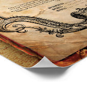 HUWELIJKSCERTIFICAAT  GOTISCHE PAGAN DRUID POSTER (Hoek)